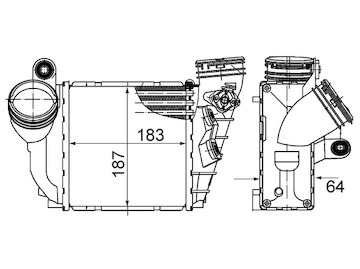 chladič turba MAHLE CI 485 000S