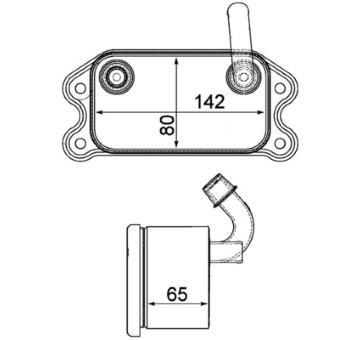 Chladič motorového oleja MAHLE CLC 101 000P