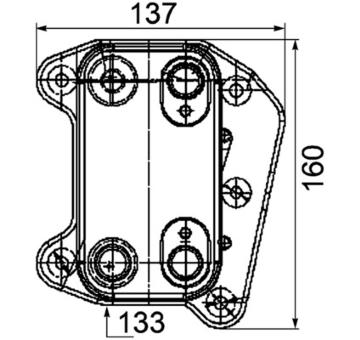 Chladič motorového oleja MAHLE CLC 104 000P