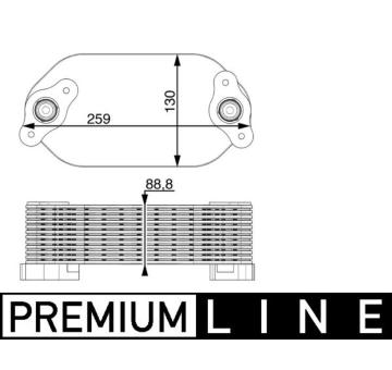 Chladič motorového oleja MAHLE CLC 167 000P