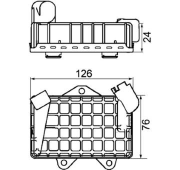 Chladič motorového oleja MAHLE CLC 34 000P