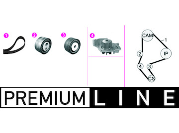 Vodní pumpa + sada ozubeného řemene MAHLE CPK 135 000P