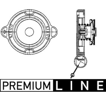 Uzavírací víčko, chladič MAHLE CRB 8 000P