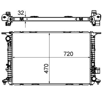 Chladič, chlazení motoru MAHLE CR 1022 000S