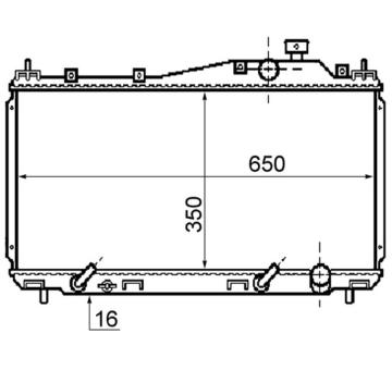 Chladič, chlazení motoru MAHLE CR 1070 000S