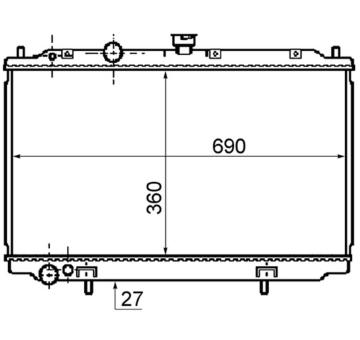 Chladič, chlazení motoru MAHLE CR 1077 000S
