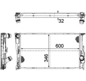 Chladič, chlazení motoru MAHLE CR 1083 000P