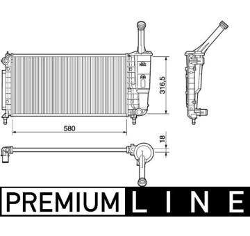 Chladič, chlazení motoru MAHLE CR 1104 000P