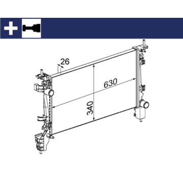 Chladič, chlazení motoru MAHLE CR 1130 000S