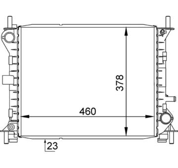 Chladič motora MAHLE CR 1136 000S