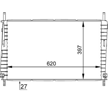 Chladič, chlazení motoru MAHLE CR 1141 000S