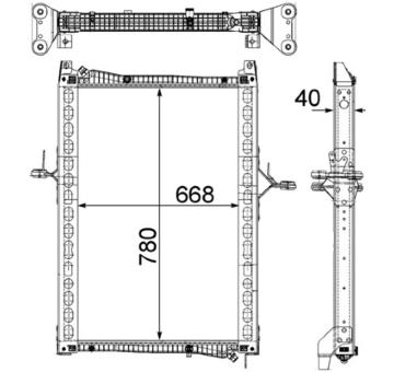 Chladič, chlazení motoru MAHLE CR 1161 000P
