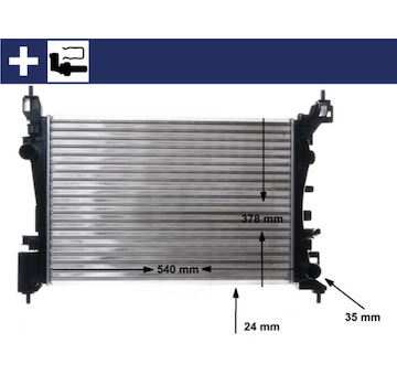 Chladič, chlazení motoru MAHLE CR 1182 000S