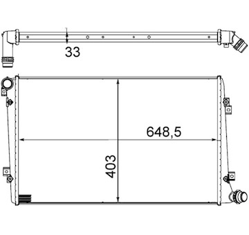 Chladič, chlazení motoru MAHLE CR 1203 000S