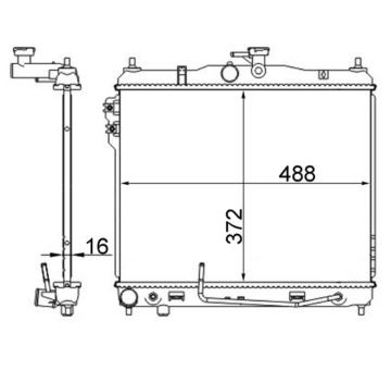Chladič, chlazení motoru MAHLE CR 1278 000S