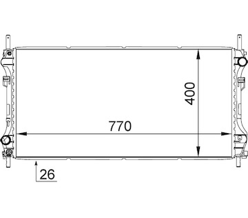 Chladič, chlazení motoru MAHLE CR 1346 000S