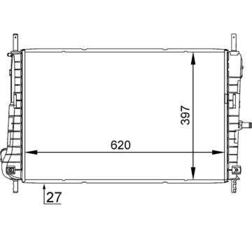 Chladič, chlazení motoru MAHLE CR 1347 000S