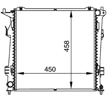 Chladič, chlazení motoru MAHLE CR 1367 000P