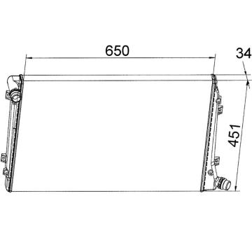 Chladič motora MAHLE CR 1395 000S