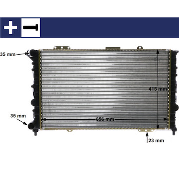 Chladič, chlazení motoru MAHLE CR 1410 000S