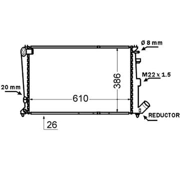 Chladič, chlazení motoru MAHLE CR 1429 000S