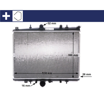 Chladič, chlazení motoru MAHLE CR 1433 000S