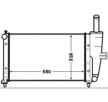 Chladič, chlazení motoru MAHLE CR 1443 000S