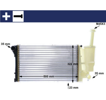 Chladič, chlazení motoru MAHLE CR 1451 000S