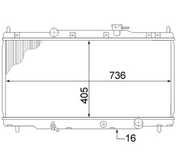 Chladič, chlazení motoru MAHLE CR 1459 000S