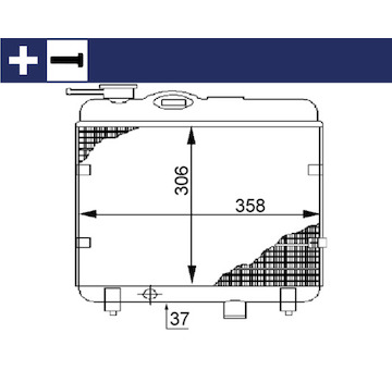 Chladič, chlazení motoru MAHLE CR 145 000S