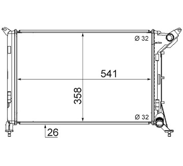 Chladič, chlazení motoru MAHLE CR 1470 000S