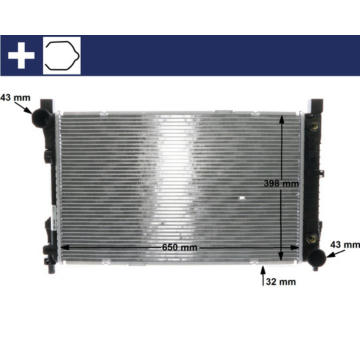 Chladič, chlazení motoru MAHLE CR 1478 000S