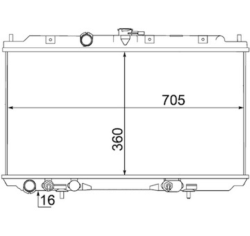 Chladič, chlazení motoru MAHLE CR 1488 000S