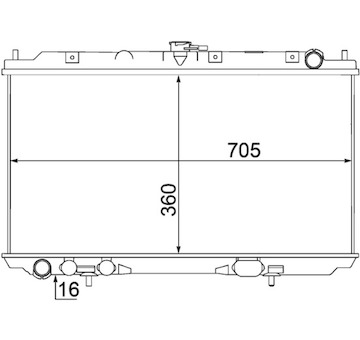 Chladič, chlazení motoru MAHLE CR 1489 000S