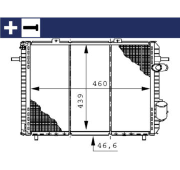 Chladič motora MAHLE CR 148 000S
