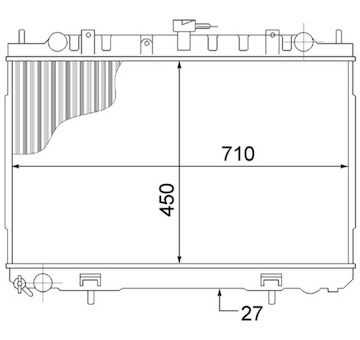 Chladič, chlazení motoru MAHLE CR 1491 000S