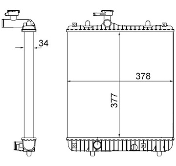 Chladič, chlazení motoru MAHLE CR 1495 001S