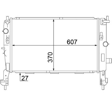 Chladič, chlazení motoru MAHLE CR 1499 000S