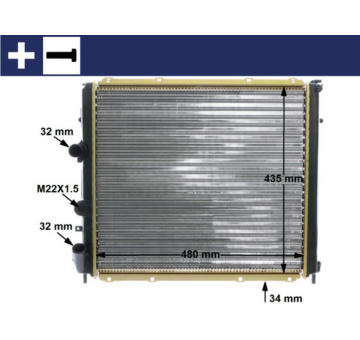 Chladič, chlazení motoru MAHLE CR 1502 000S