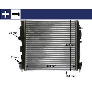 Chladič, chlazení motoru MAHLE CR 1506 000S