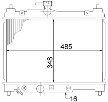 Chladič, chlazení motoru MAHLE CR 1522 000S