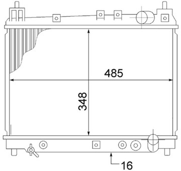 Chladič, chlazení motoru MAHLE CR 1523 000S