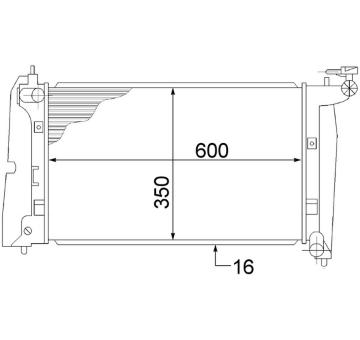 Chladič, chlazení motoru MAHLE CR 1526 000S