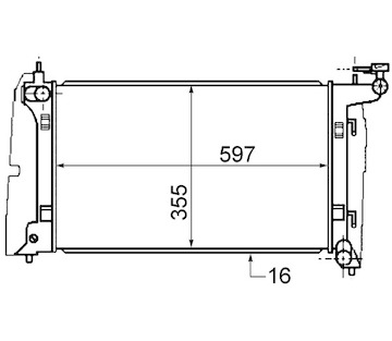 Chladič, chlazení motoru MAHLE CR 1527 000S