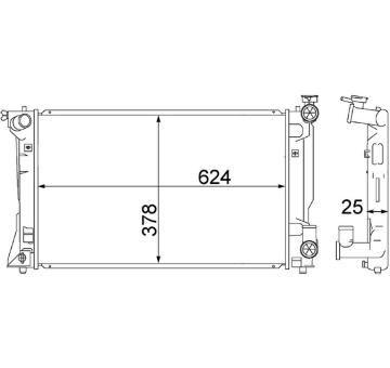 Chladič, chlazení motoru MAHLE CR 1530 000S
