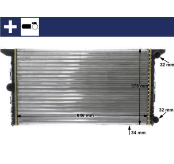 Chladič, chlazení motoru MAHLE CR 1534 000S