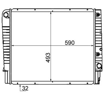 Chladič, chlazení motoru MAHLE CR 1545 000S