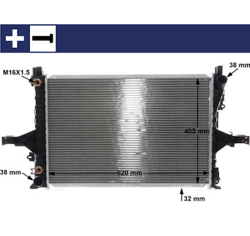 Chladič, chlazení motoru MAHLE CR 1547 000S