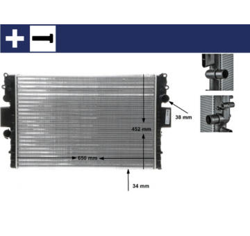 Chladič, chlazení motoru MAHLE CR 1551 000S