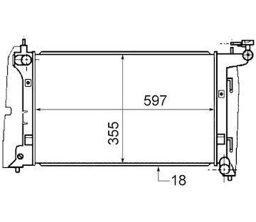 Chladič, chlazení motoru MAHLE CR 1558 000S